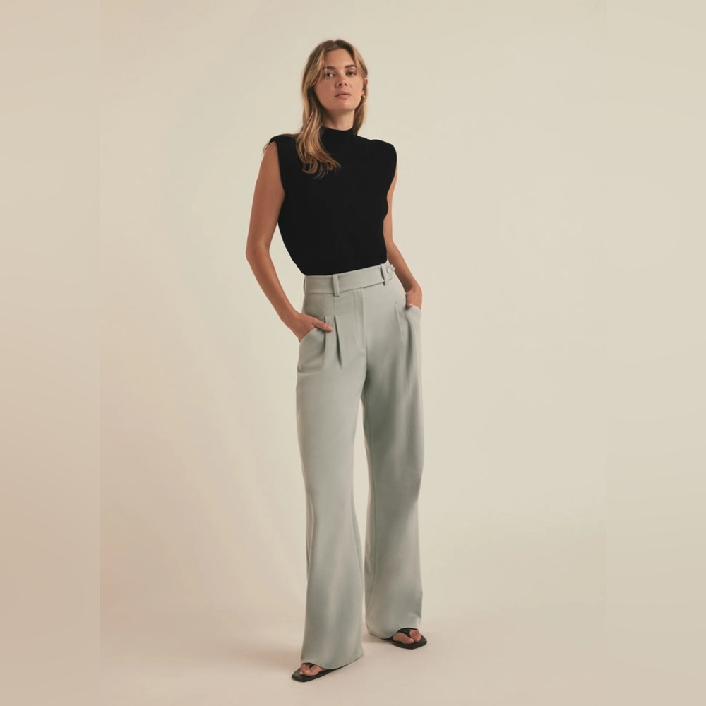 Favorite Daughter Black and Gray Wide Leg Jumpsuit
